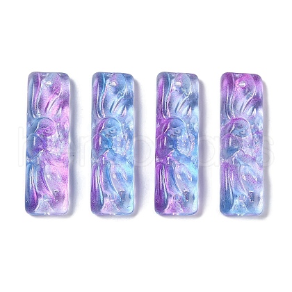 Baking Paint Glass Pendants GLAA-S202-16D-1