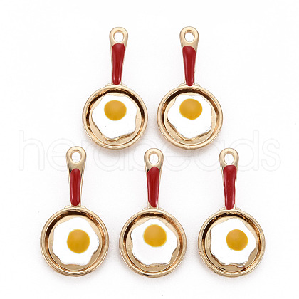 Rack Plating Alloy Enamel Pendants ENAM-N055-031-A01-NR-1