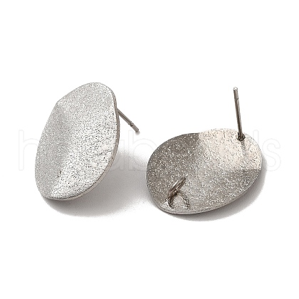 Non-Tarnish 304 Stainless Steel Stud Earrings Findings X-STAS-B041-04P-1