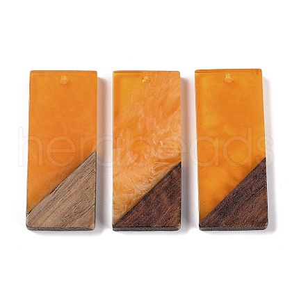 Resin & Wood Pendants WOOD-F015-09G-1