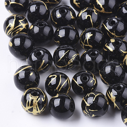 Drawbench Glass Beads GLAD-Q017-02A-8MM-1