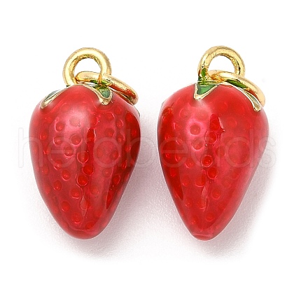 Brass Enamel Charms KK-Q775-18G-1