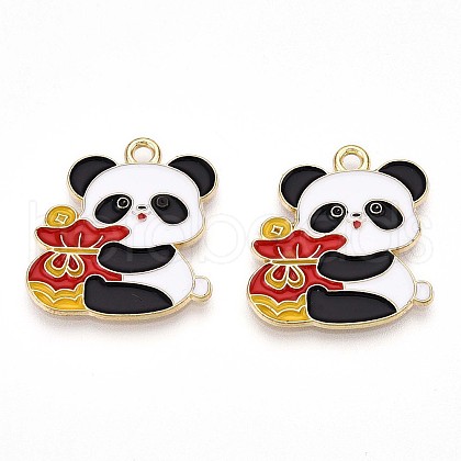 Alloy Enamel Pendants ENAM-T022-03D-1