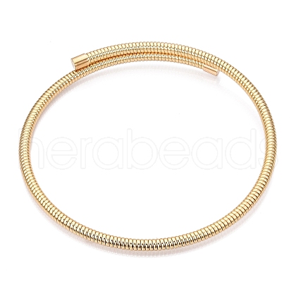 Iron Round Snake Chains Choker Necklaces NJEW-T016-02G-1