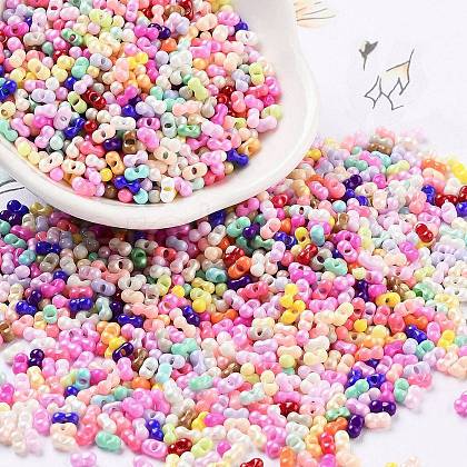 Baking Paint Glass Seed Beads SEED-A033-04N-1