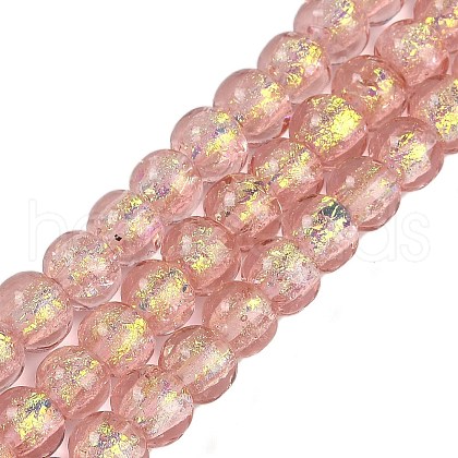 Handmade Foil Lampwork Beads Strands FOIL-K003-04C-1