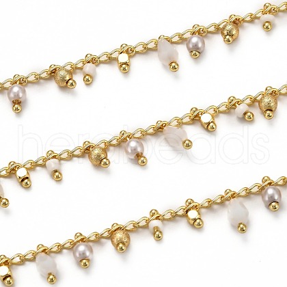 3.28 Feet Handmade Brass Curb Chains X-CHC-L039-40G-1