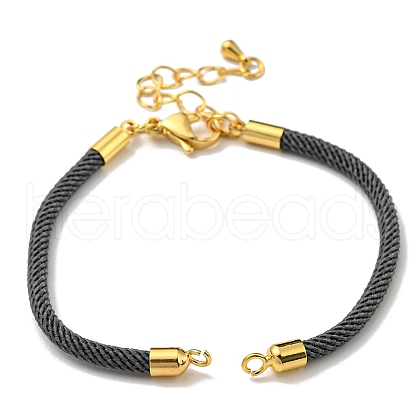 Nylon Cords Bracelet Makings Fit for Connector Charms AJEW-P116-02G-07-1