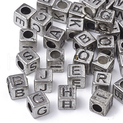 Antique Style Acrylic Beads PACR-Q118-01AS-1