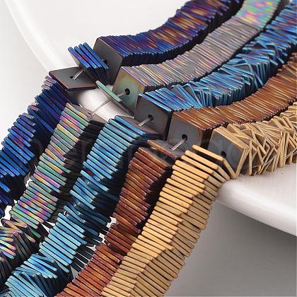 Electroplate Non-magnetic Synthetic Hematite Bead Strands G-F300-20B-F-1
