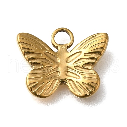 Ion Plating(IP) 304 Stainless Steel Charms STAS-C059-04G-1-1