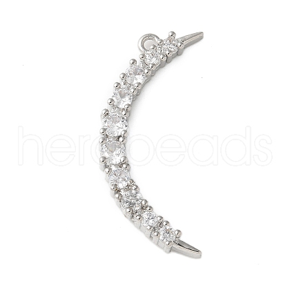 Brass Micro Pave Cubic Zirconia Pendants KK-P290-26P-1