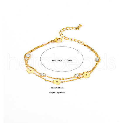 304 Stainless Steel Multi-strand Bracelets FS-WG4D9C6-02-1