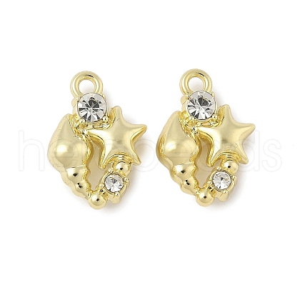Alloy Rhinestone Pendants PALLOY-F316-02B-G-1
