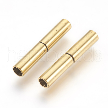 PVD Vacuum Plating 304 Stainless Steel Bayonet Clasps STAS-F196-01G-04-1