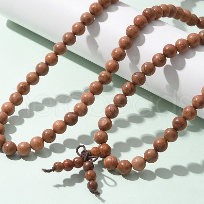 5-Loop Wrap Style Buddhist Jewelry BJEW-S125-22-1