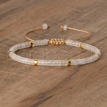 Natural Quartz Crystal Beaded Braided Bracelets QH4784-14-1