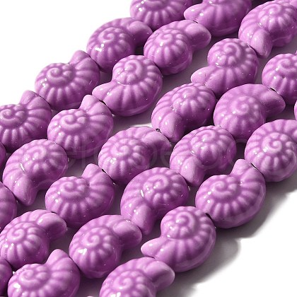 Handmade Porcelain Beads Strands PORC-I028-02F-1