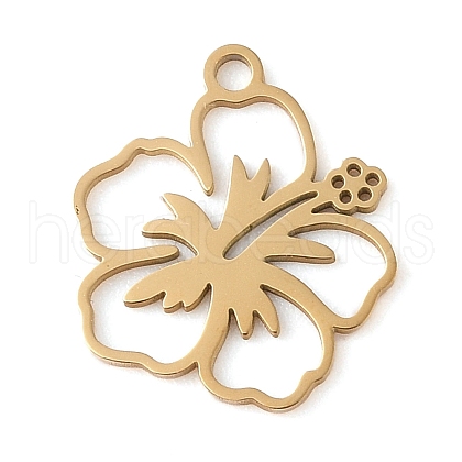 Manual Polishing Ion Plating(IP) 201 Stainless Steel Pendants STAS-YW0001-97G-1