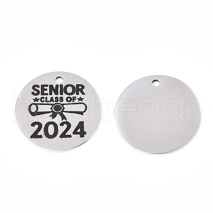Non-Tarnish 201 Stainless Steel Pendants STAS-T064-38P-22-1