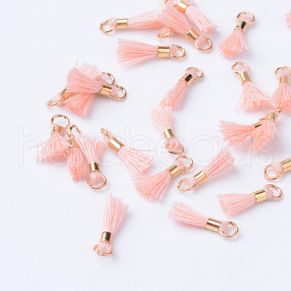 Polycotton(Polyester Cotton) Tassel Pendant Decorations X-OCOR-S102-11-1