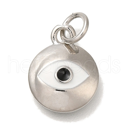Rack Plating Brass Enamel Charm KK-I720-62P-1