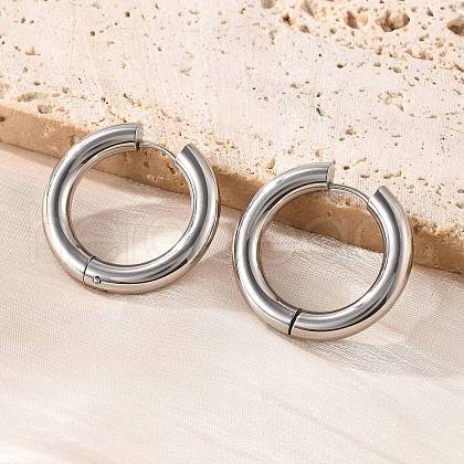 201 Stainless Steel Hoop Earrings EJEW-P304-13A-P-1