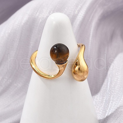 304 Stainless Steel Cuff Rings RJEW-D317-02B-G-1