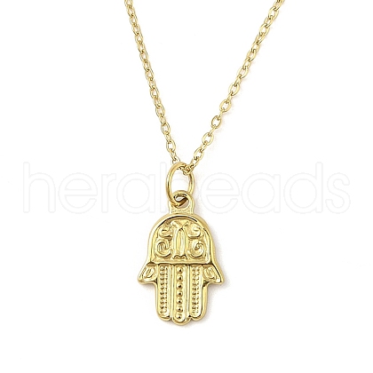 Ion Plating(IP) 304 Stainless Steel Pendant Necklaces for Women NJEW-B080-08G-1