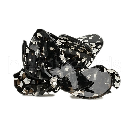 Cellulose Acetate with Crystal Rhinestone Claw Hair Clips PW-WGA6ED0-02-1