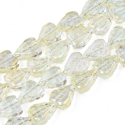 Electroplate Glass Beads Strands EGLA-S188-16-B03-1