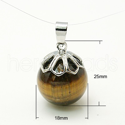 Tiger Eye Pendants G-C099-3-1