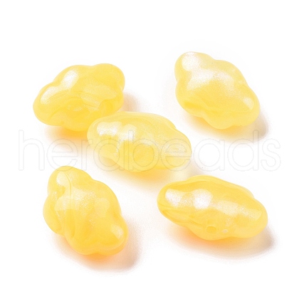 Opaque Acrylic Beads OACR-E014-17E-1