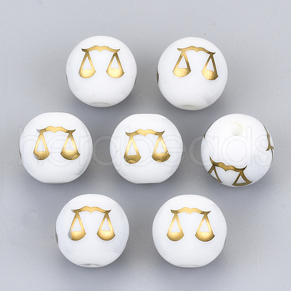 Electroplate Glass Beads EGLA-S178-11I-02-1