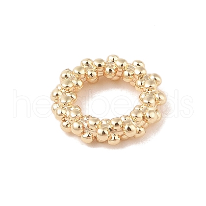 Brass Closed Jump Rings KK-S369-02G-01-1