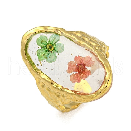 Brass Adjustable Rings for Women RJEW-G265-10G-D06-1