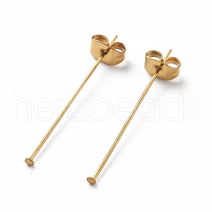 Ion Plating(IP) 304 Stainless Steel Flat Head Pins with Ear Nuts STAS-L244-02D-G01-1