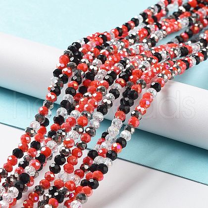 Glass Beads Strands EGLA-A034-M4mm-14-1