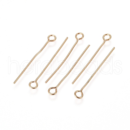 304 Stainless Steel Eye Pins A-STAS-L238-005G-G-1