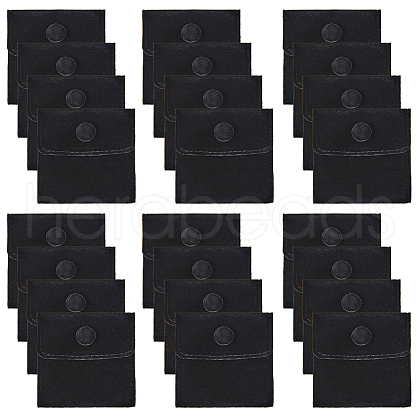FIBLOOM 24Pcs Square Velvet Jewelry Bags TP-FI0001-02E-1