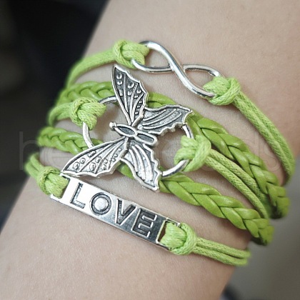 Imitation Leather Multi-strand Bracelets WG22DAF-08-1