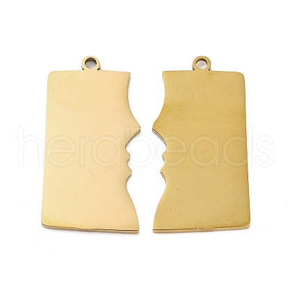 201 Stainless Steel Pendants STAS-R002-17G-1