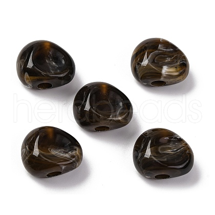 Two Tone Opaque Acrylic Beads MACR-Z002-01D-1
