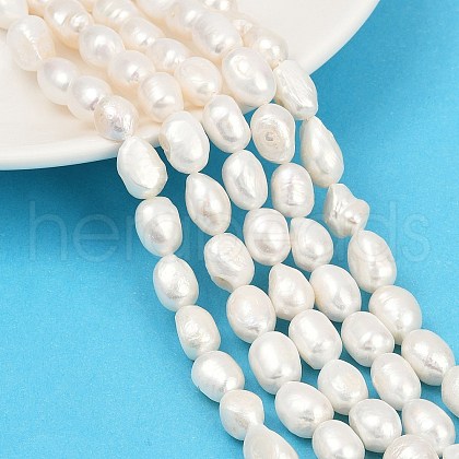 Natural Cultured Freshwater Pearl Beads Strands PEAR-P064-20K-02A-1