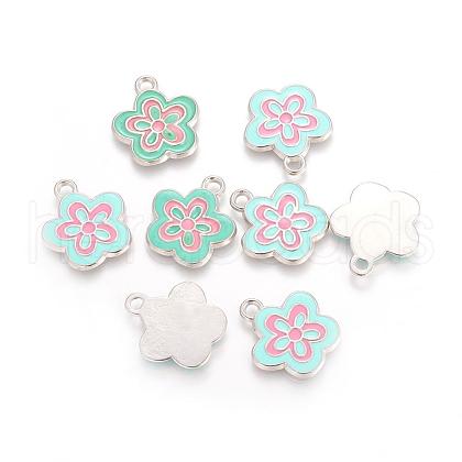 Alloy Enamel Pendants EAP073Y-4-1