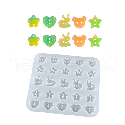 DIY Button Silicone Molds DIY-K058-15-1