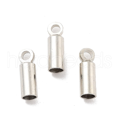 Rack Plating Brass Cord Ends KK-P274-01A-P-1