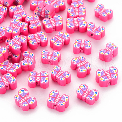 Handmade Polymer Clay Beads CLAY-N011-010F-1