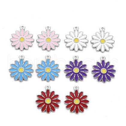 304 Stainless Steel Enamel Pendants STAS-Q241-015-1