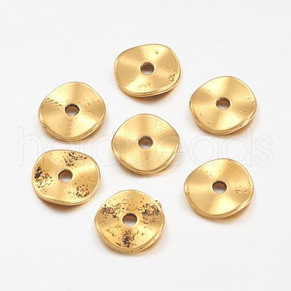 Tibetan Style Alloy Wavy Spacer Beads GLF9350Y-1